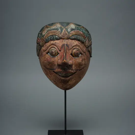 Wooden Javanese mask – Indonesia - mid 20thC,